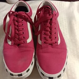 VANS Off The Wall Classic Stacked Pink Platform Sneakers Women's 9.5 Men's 8